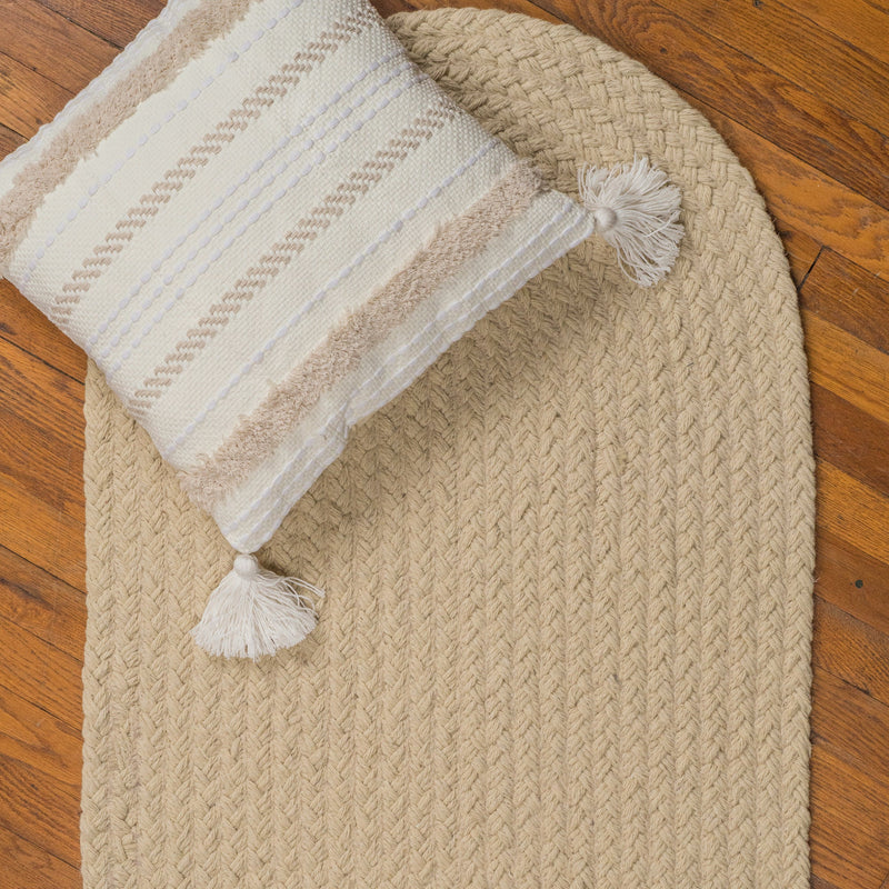 Naturelle Natural Braided Rug Oval Roomshot image