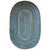 Bailey Delphinium Blue Braided Rug Oval SiloV image