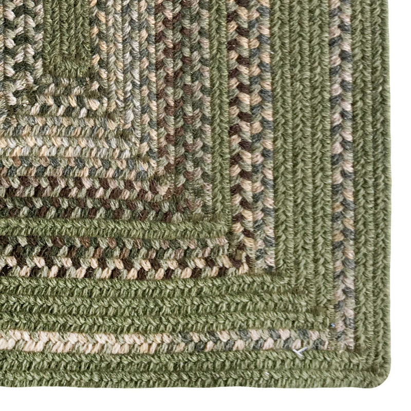 Bradford Foliage Braided Rug Concentric Corner image