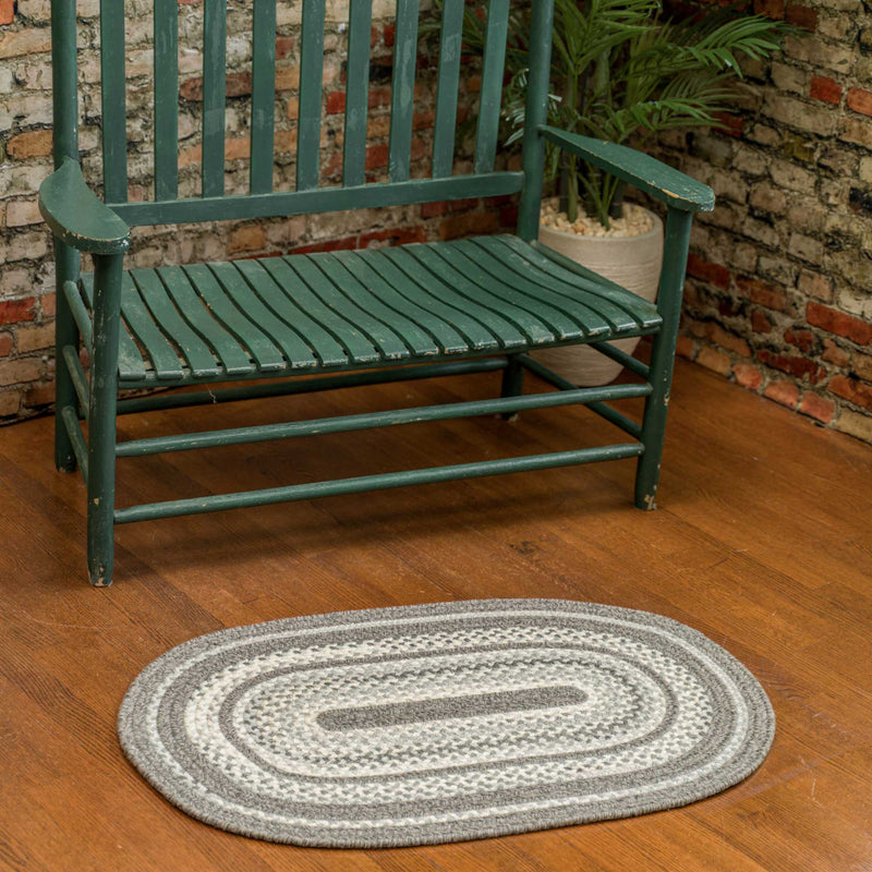 Bradford Greyhound Braided Rug Oval Roomshot image