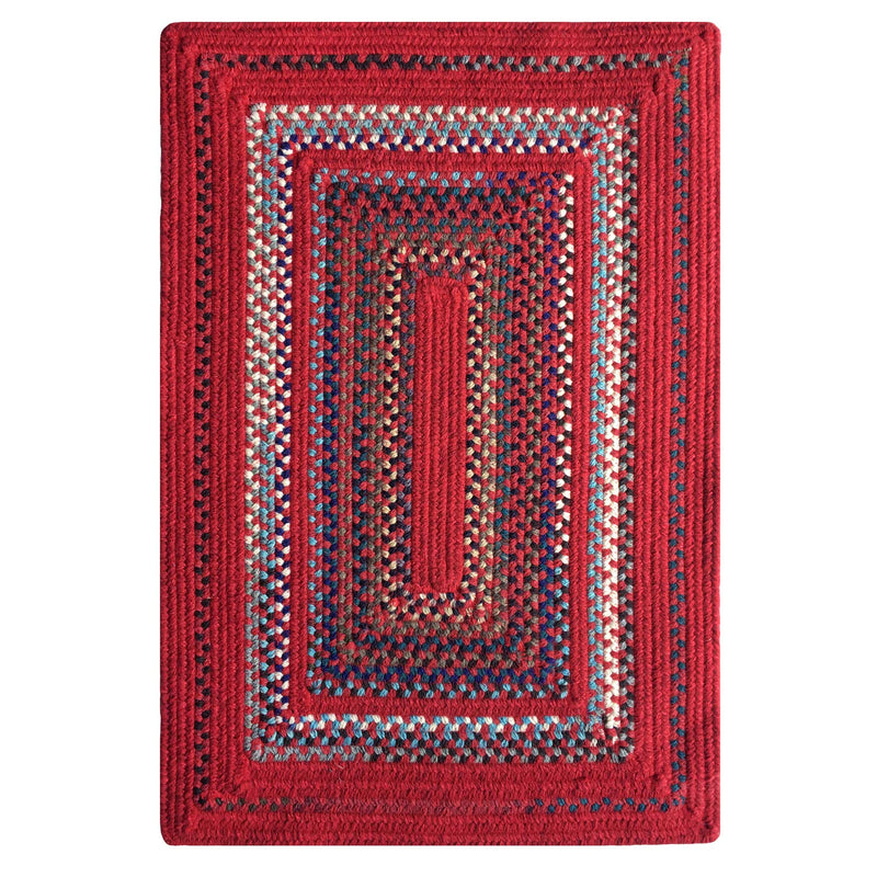 Bradford Crimson Braided Rug Concentric SiloQ image