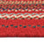 Bradford Crimson Braided Rug Concentric Cross Section image