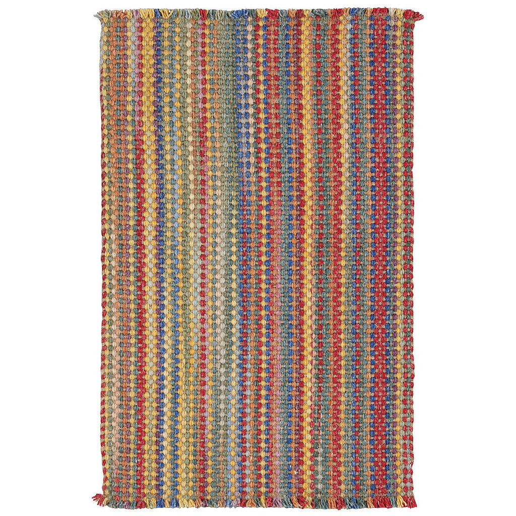 Hampton Beach Party Flat Woven Rug Vertical Stripe Rectangle image