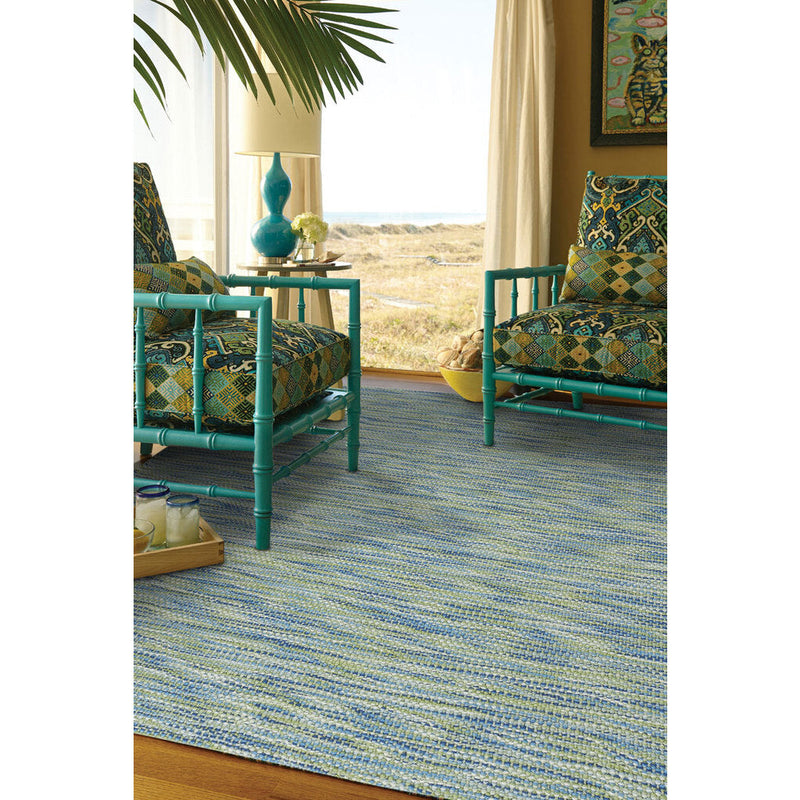 Seagrove Seagrass Flat Woven Rug Vertical Stripe Rectangle Roomshot image