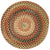 Plymouth Light Gold Braided Rug Round SiloC image