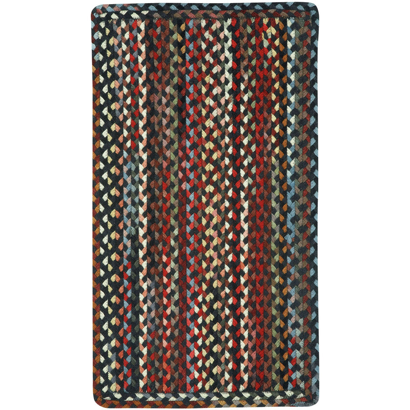 Plymouth Black Braided Rug Rectangle SiloR image