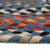 Plymouth Colony Blue Braided Rug Oval Cross Section image