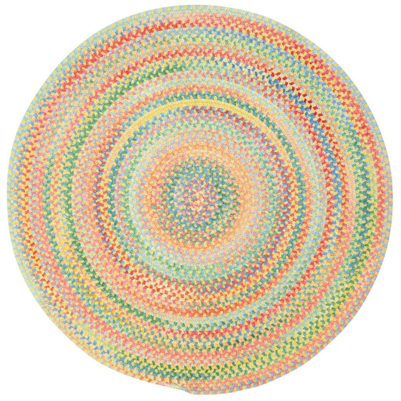 Cutting Garden Buttercup Braided Rug Round SiloC image