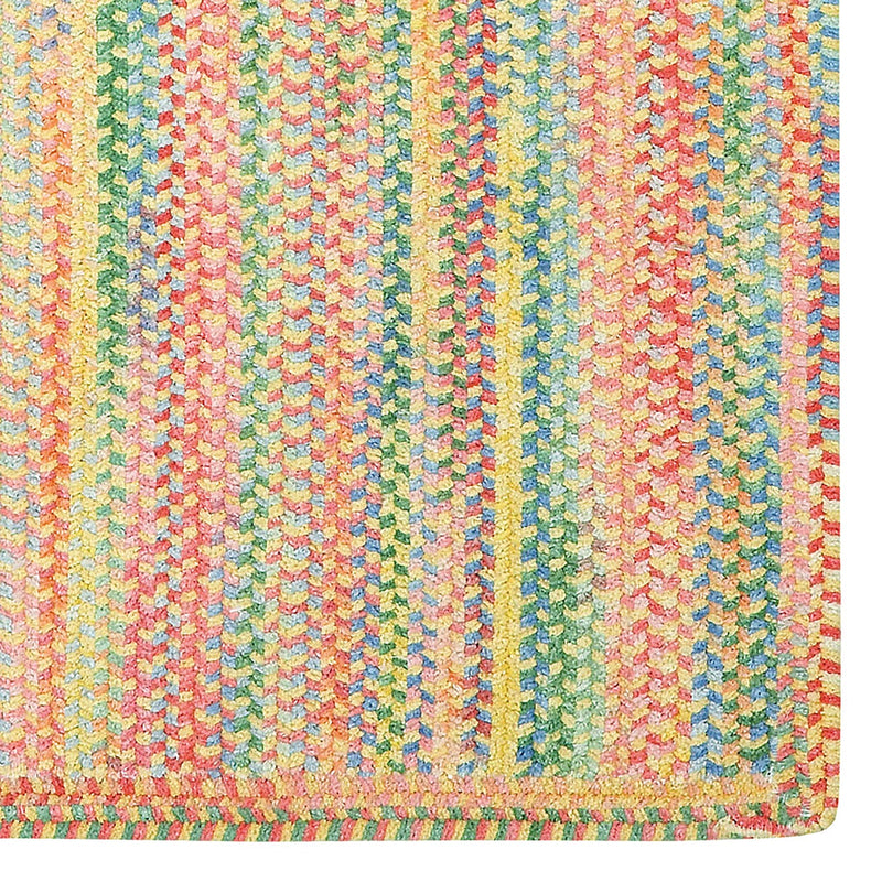 Cutting Garden Buttercup Braided Rug Rectangle Corner image