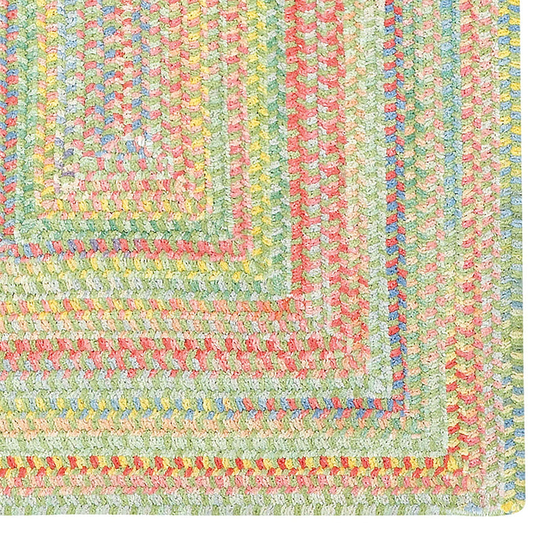 Cutting Garden Grass Braided Rug Concentric Corner image