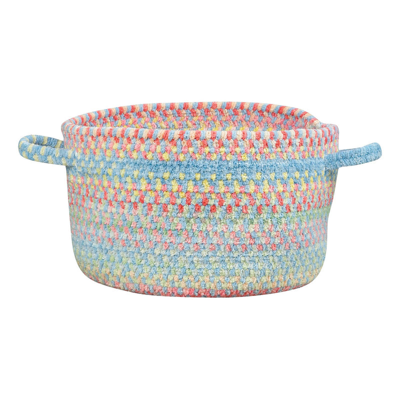 Cutting Garden Blue Bell Braided Rug Basket SiloB image