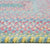 Cutting Garden Blue Bell Braided Rug Concentric Cross Section image