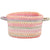 Cutting Garden Tea Rose Braided Rug Basket SiloB image