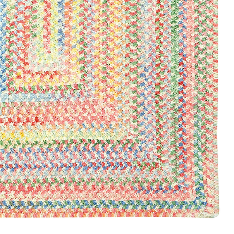 Cutting Garden Lily Braided Rug Concentric Corner image