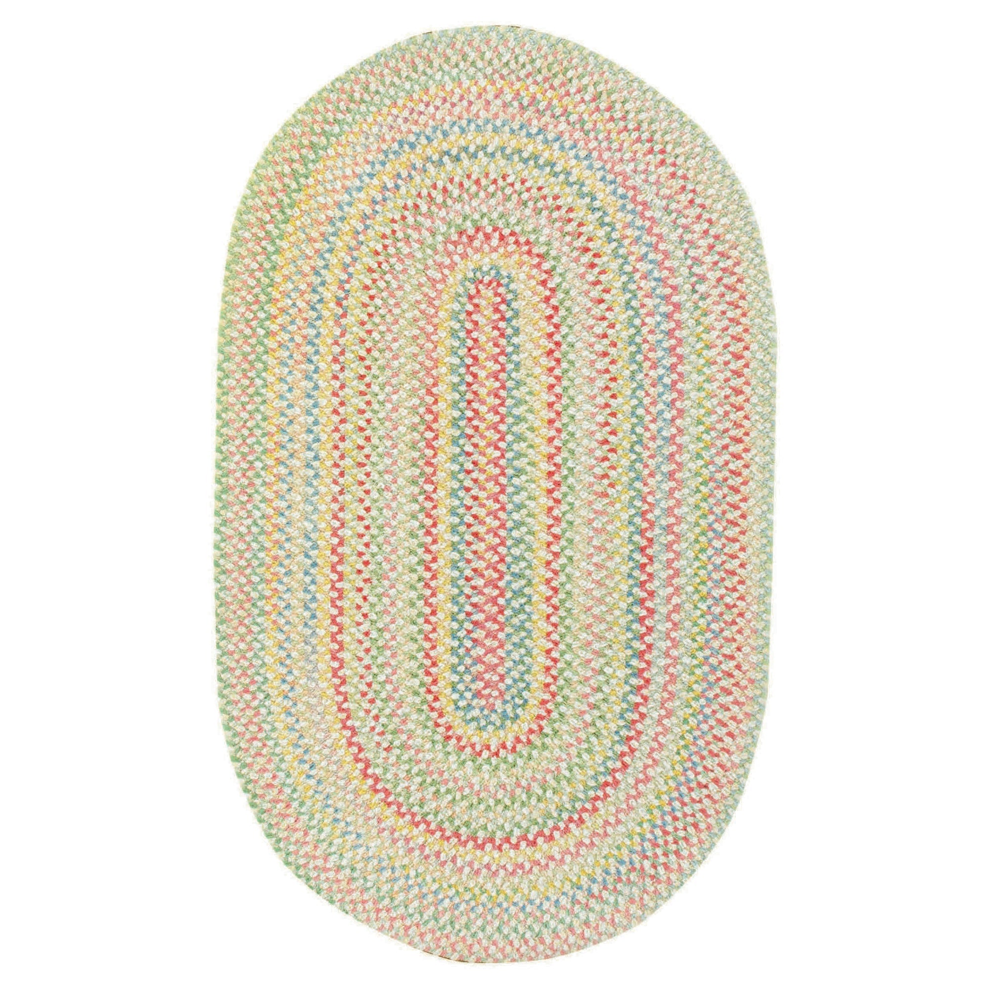 Cutting Garden Lily Braided Rug Oval image