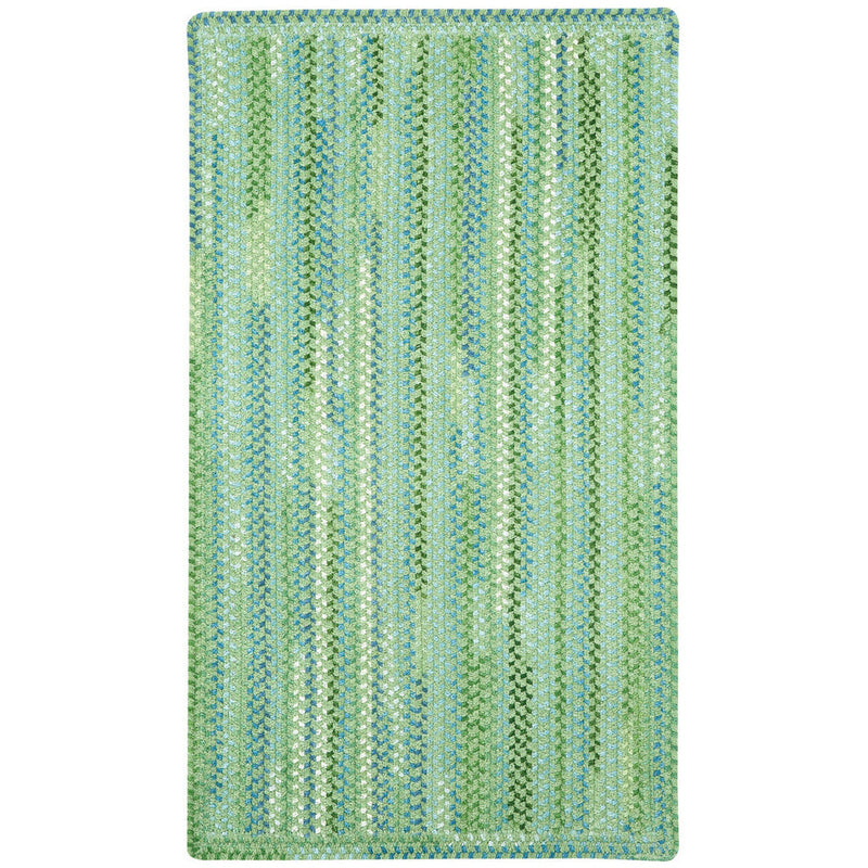 Sailor Boy Sea Monster Green Braided Rug Rectangle SiloR image