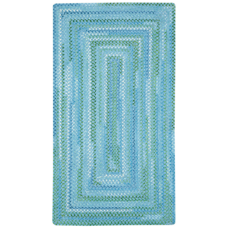 Sailor Boy Deep Blue Sea Braided Rug Concentric SiloQ image