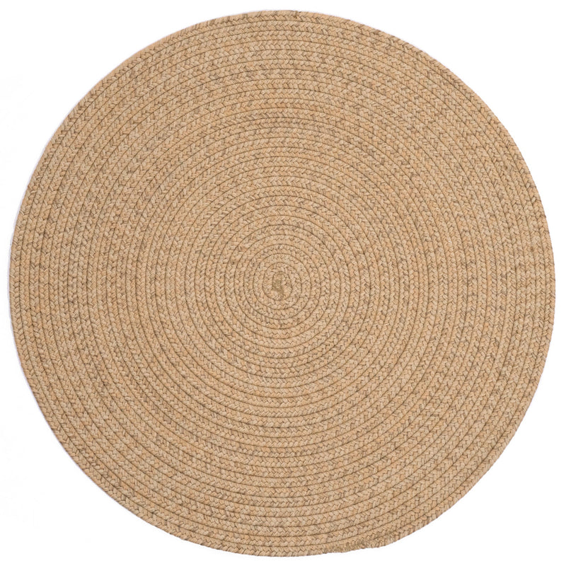 Simplicity Flax Braided Rug Round SiloC image