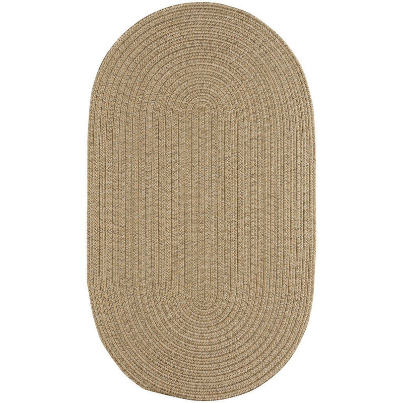 Simplicity Flax Braided Rug Oval SiloV image