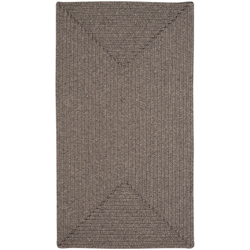 Simplicity Wood Braided Rug Concentric SiloQ image