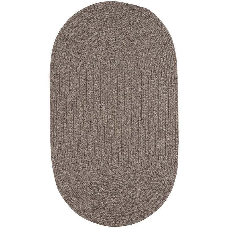 Simplicity Wood Braided Rug Oval SiloV image