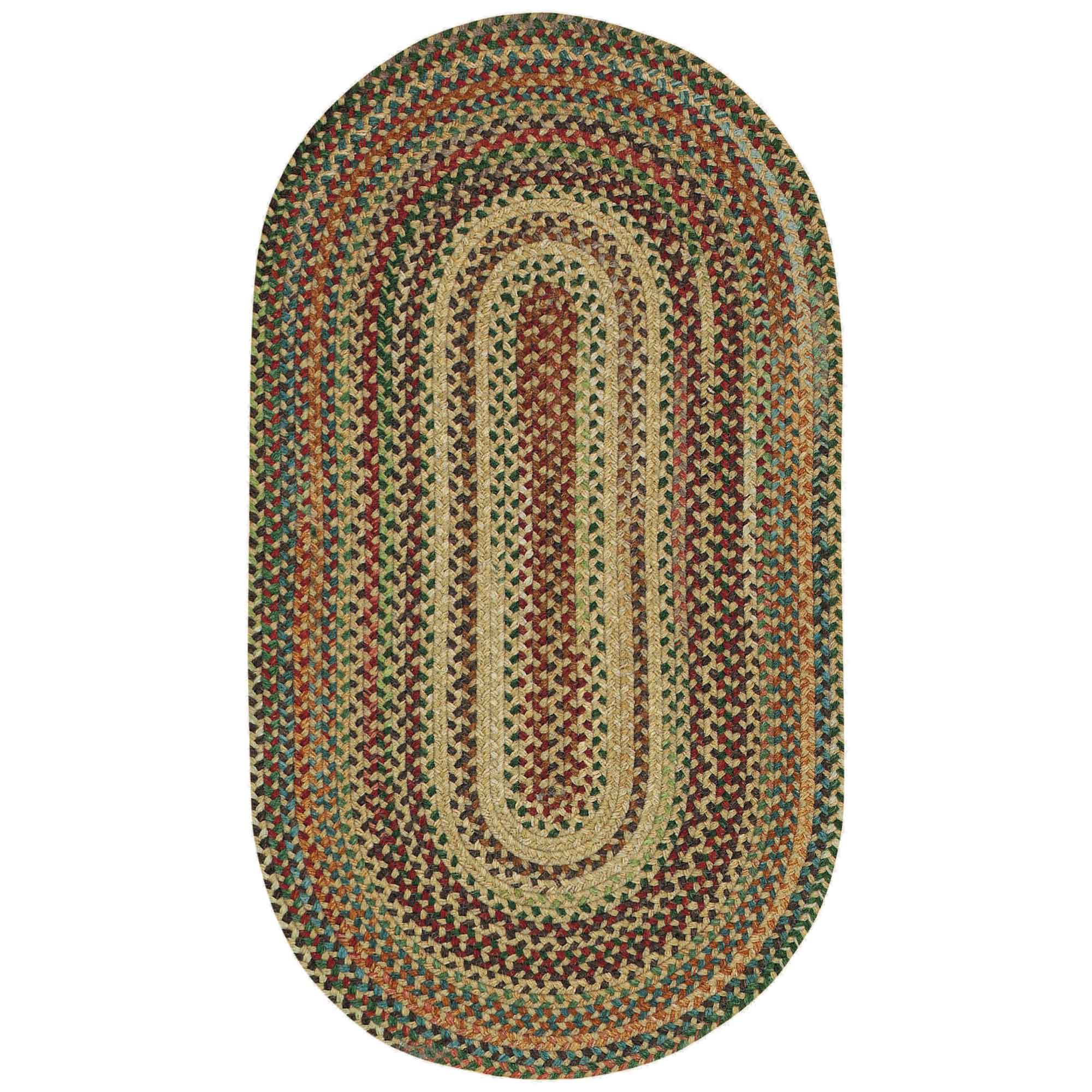 Bear Creek Wheat Braided Rug Oval image