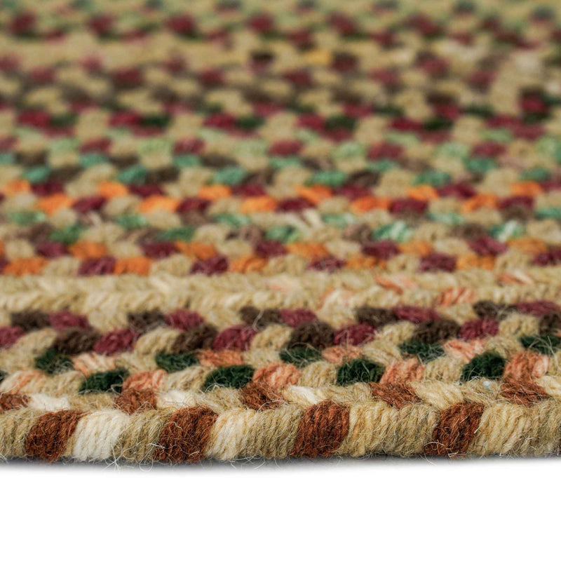 Bear Creek Wheat Braided Rug Oval Cross Section image