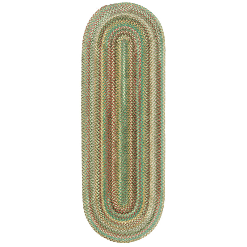 Bear Creek Sage Braided Rug Oval Runner Silo image