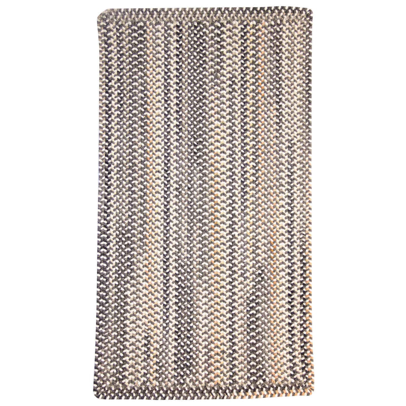 Bear Creek Grey Braided Rug Rectangle SiloR image