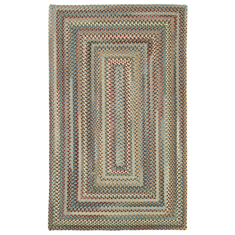 Bear Creek Misty Blue Braided Rug Concentric SiloQ image