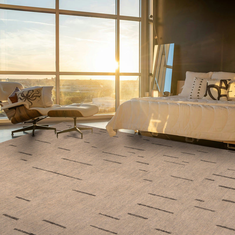 Graylen Graphite Hand Knotted Rug Rectangle Roomshot image