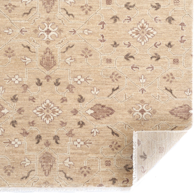 Ethereal Natural Hand Knotted Rug Rectangle Back image