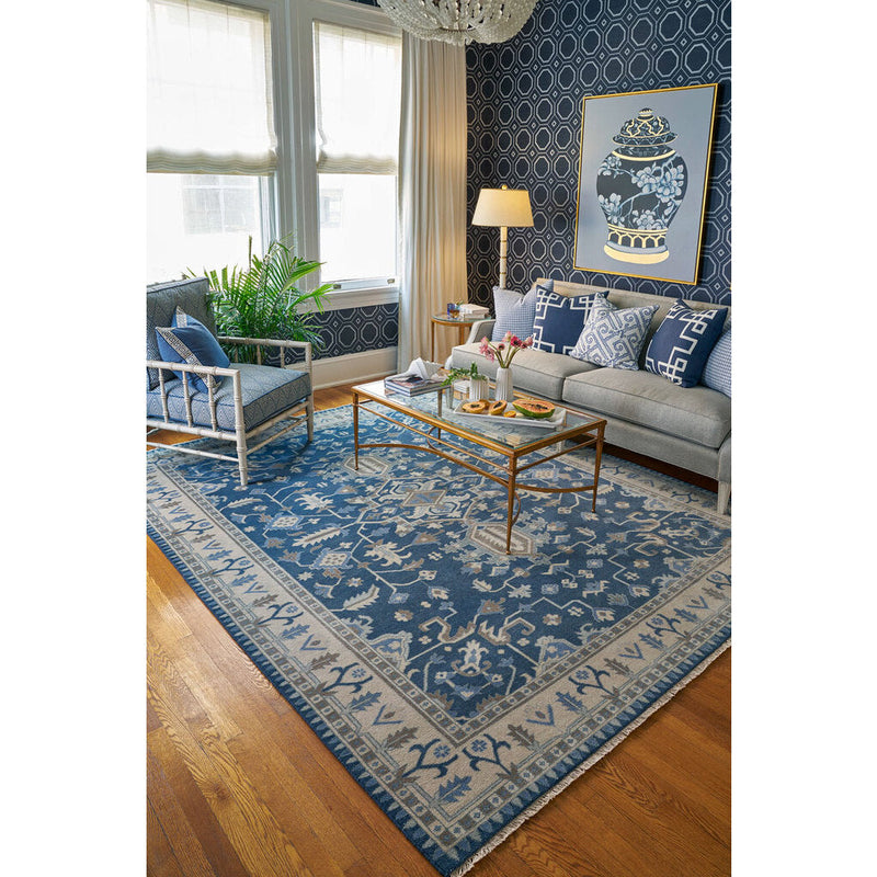 Solace Moonlight Hand Knotted Rug Rectangle Roomshot image