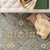 Kerrington-Eisley Robin's Egg Hand Knotted Rug Rectangle Roomshot image