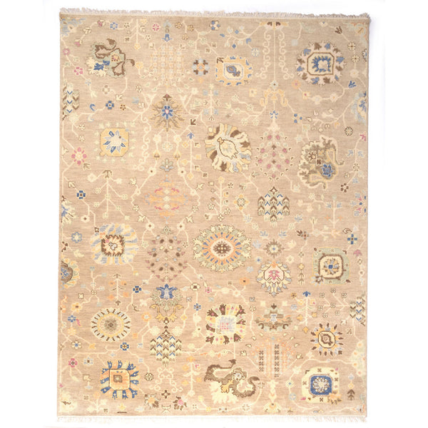 Kerrington-Newbury Natural Hand Knotted Rug Rectangle image