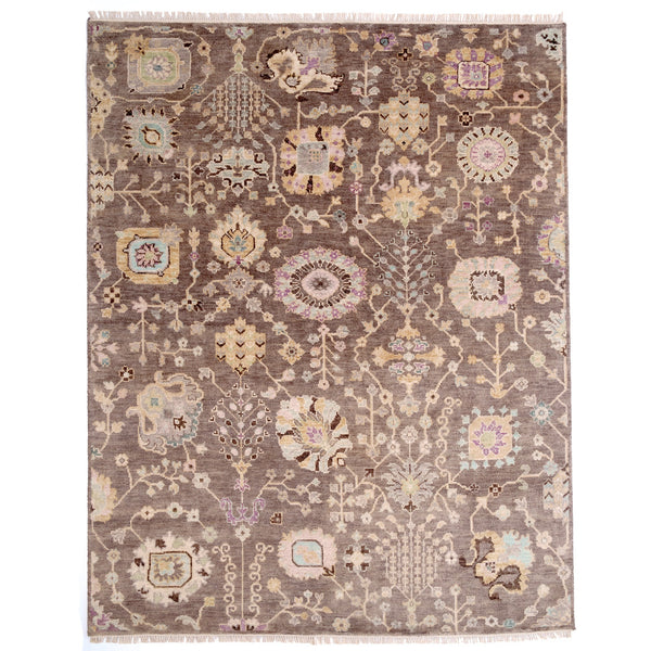 Kerrington-Newbury Mushroom Hand Knotted Rug Rectangle image