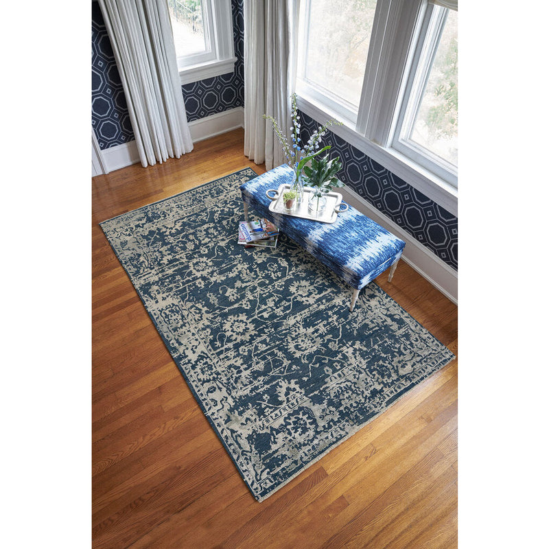 Makrana Slate Hand Knotted Rug Rectangle Roomshot image