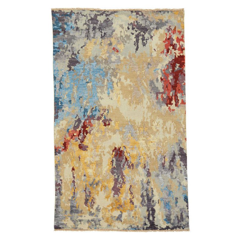 Tasanee Amber Multi Hand Knotted Rug Rectangle SiloR image