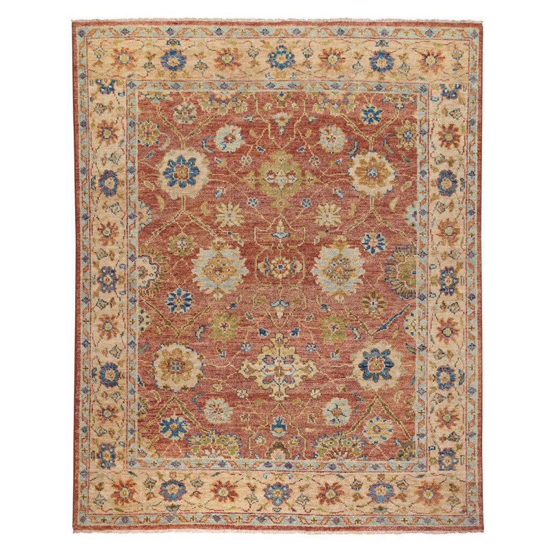 Charise-Ziegler Terra Cotta Hand Knotted Rug Rectangle SiloR image