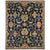 Charise-Palmette Dark Denim Hand Knotted Rug Rectangle SiloR image