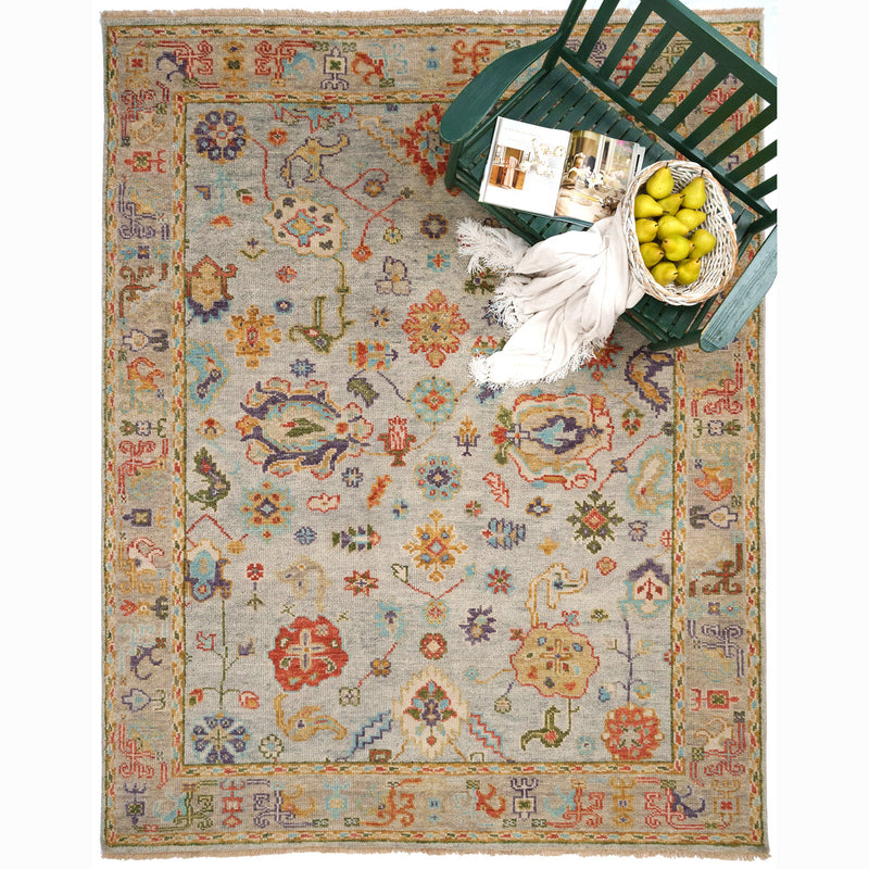 Verve Orchard Multi Hand Knotted Rug Rectangle Roomshot image