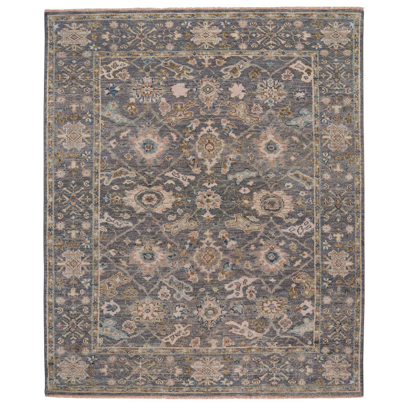 Braymore-Edison Pewter Hand Knotted Rug Rectangle SiloR image