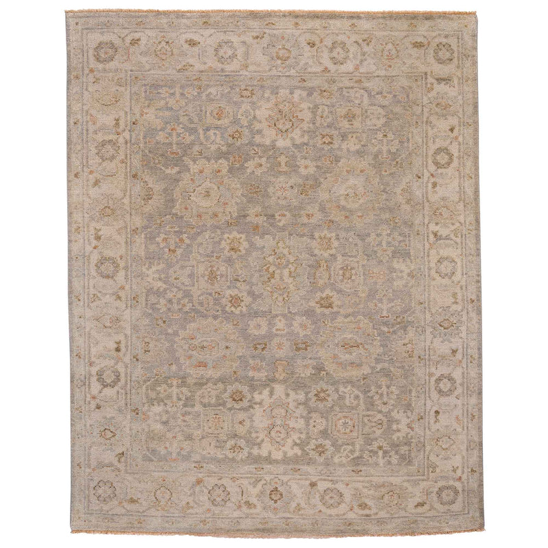 Braymore-Keller Silver Ivory Hand Knotted Rug Rectangle SiloR image