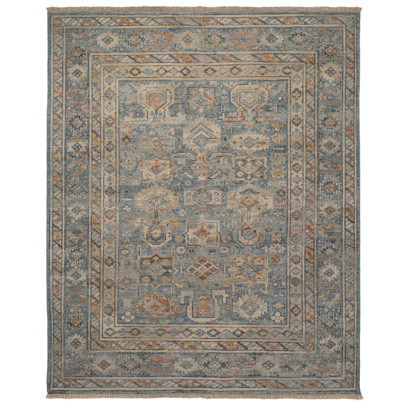 Braymore-Barrett Medium Blue Hand Knotted Rug Rectangle SiloR image