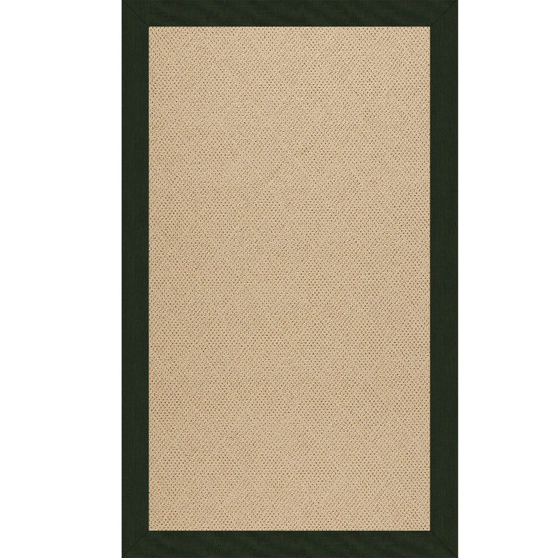 Creative Concepts-Cane Wicker Canvas Fern Indoor/Outdoor Bordere Rectangle SiloR image