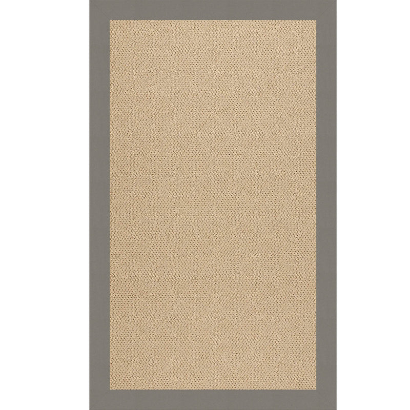 Creative Concepts-Cane Wicker Canvas Charcoal Indoor/Outdoor Bordere Rectangle SiloR image