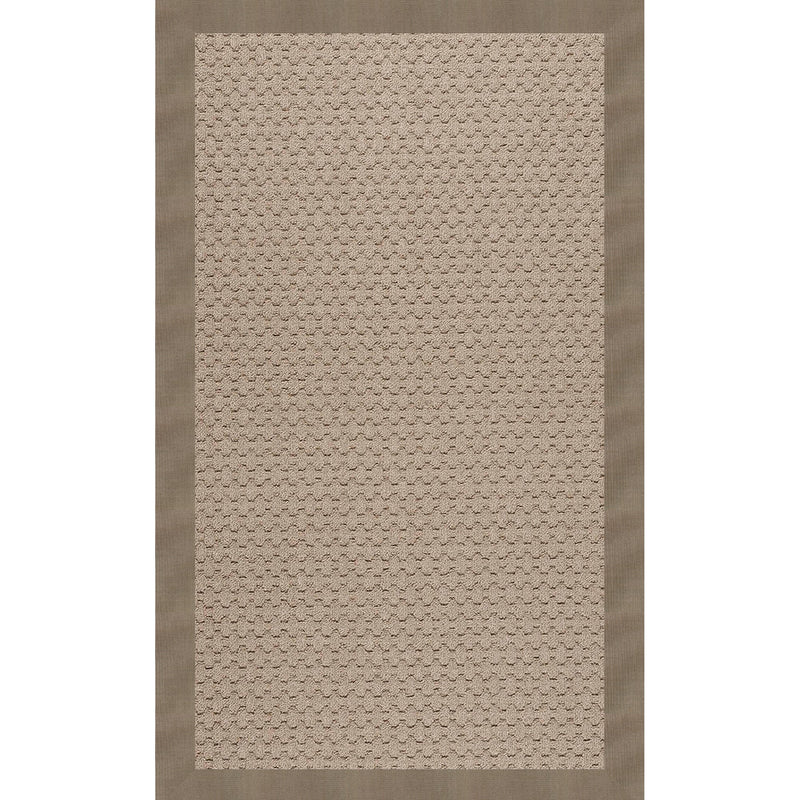 Creative Concepts-Grassy Mtn. Canvas Taupe Indoor/Outdoor Bordere Rectangle SiloR image