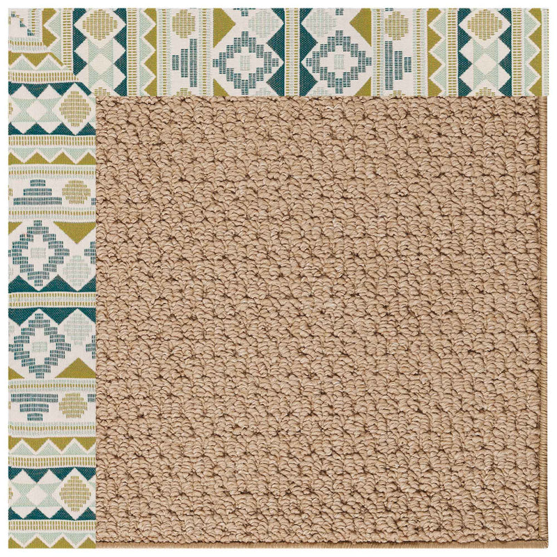 Creative Concepts-Raffia Inca Lime Indoor/Outdoor Bordere Rectangle Corner image