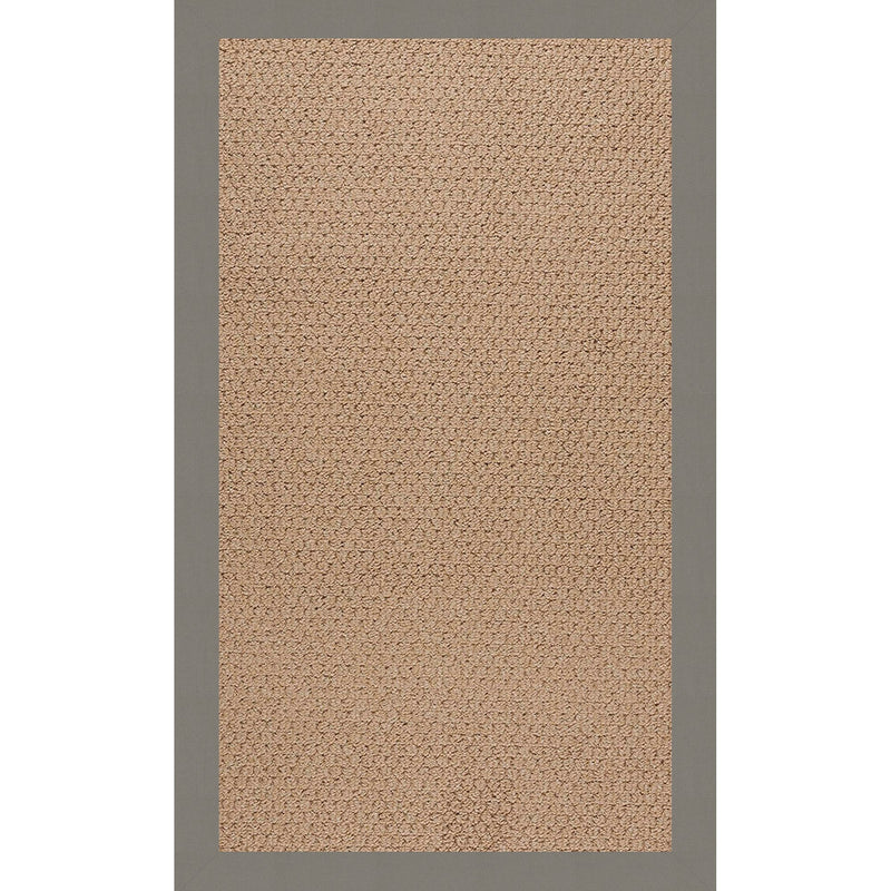 Creative Concepts-Raffia Canvas Charcoal Indoor/Outdoor Bordere Rectangle SiloR image