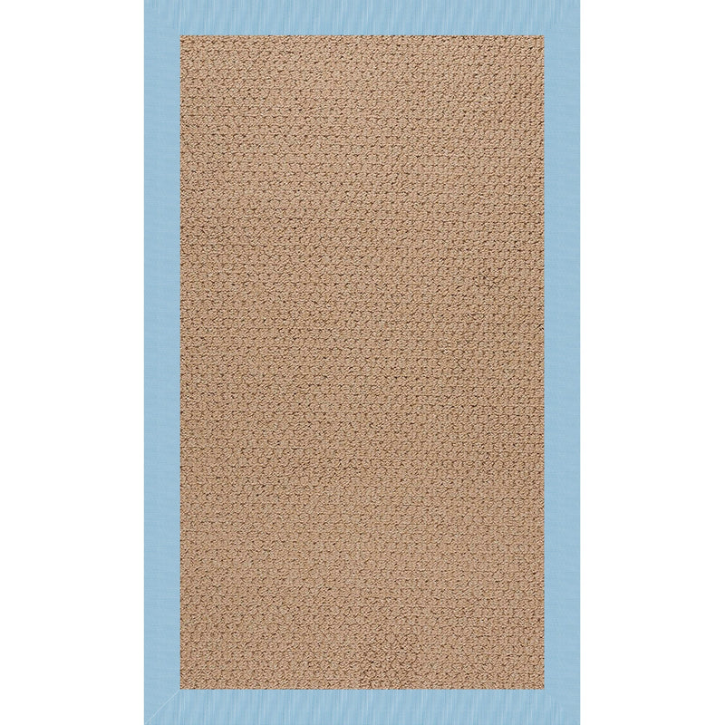 Creative Concepts-Raffia Canvas Air Blue Indoor/Outdoor Bordere Rectangle SiloR image